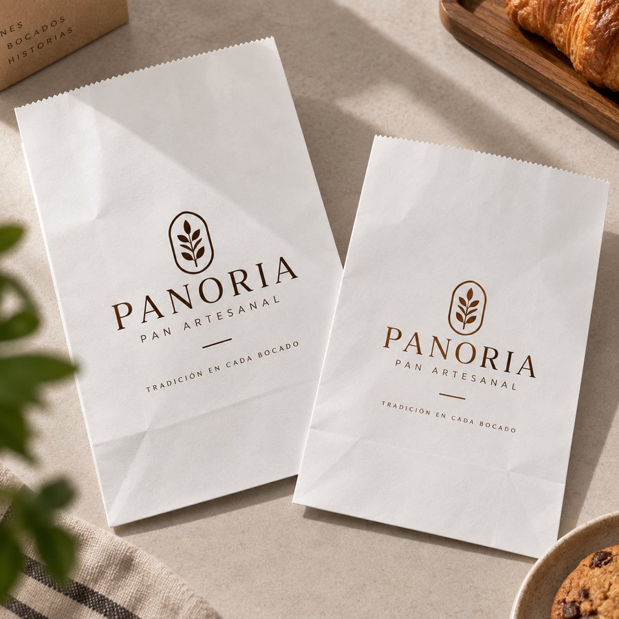 Bolsas de Papel Bond con asas, tipo despensa y tipo panadería