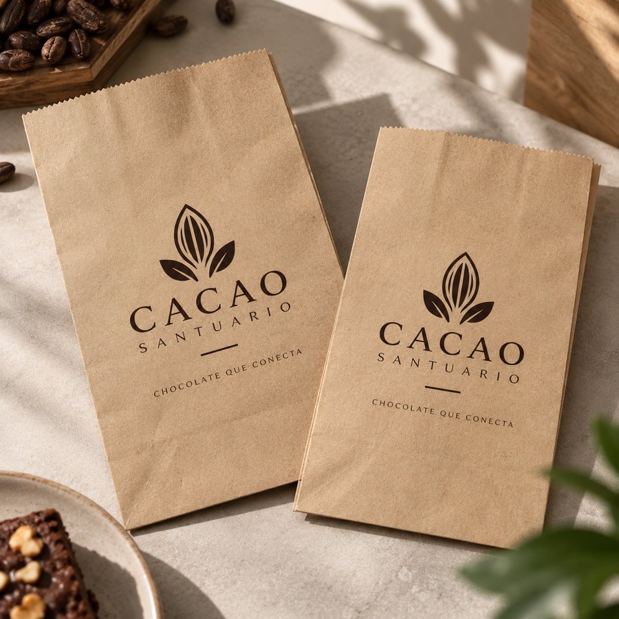 Bolsas de Papel Kraft con asas, tipo despensa y tipo panadería